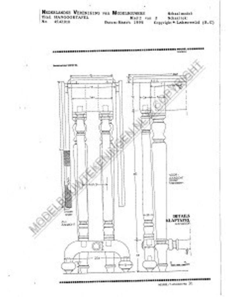 MBT Hangoortafel - Bouwtekening Schaal 1 : N/A (45.42.010)