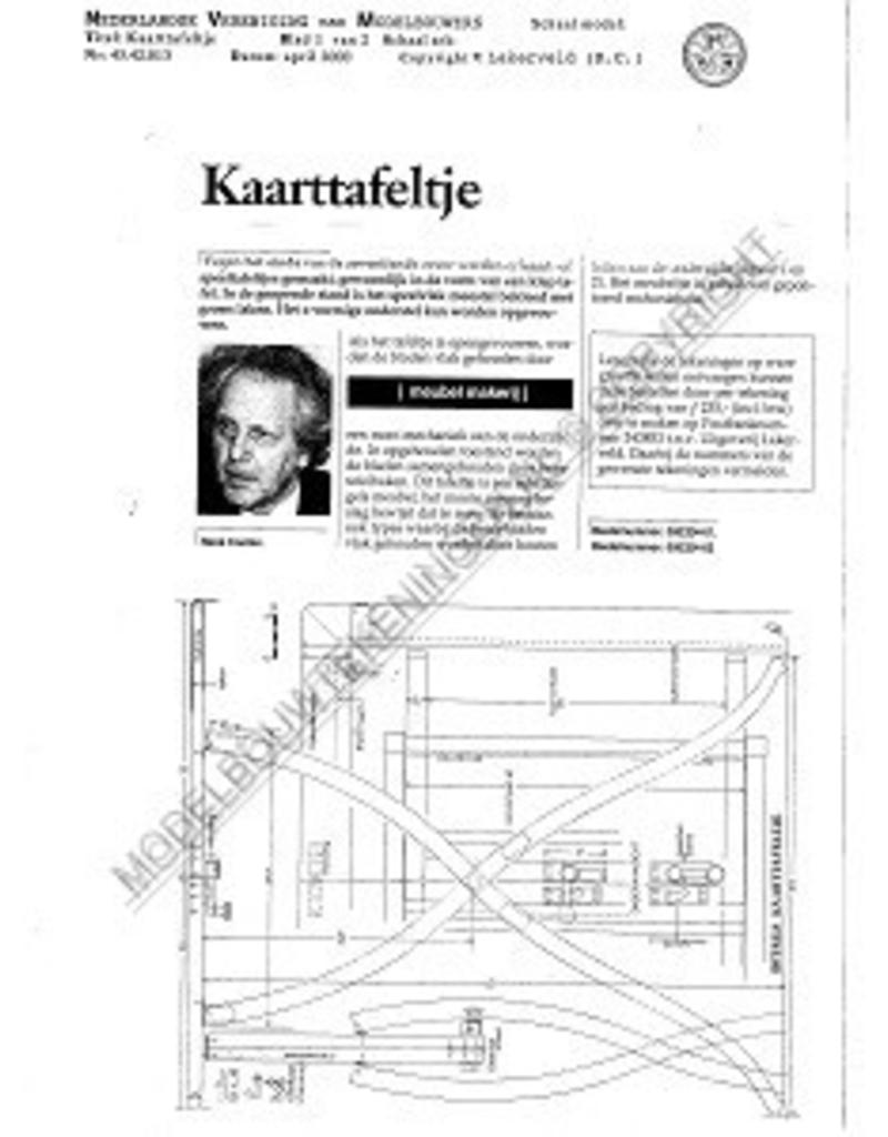 MBT Kaarttafeltje - Bouwtekening Schaal 1 : N/A (45.42.013)