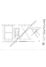 MBT Kartentischchen - Bauzeichnung Maßstab 1 : N/A (45.42.013)