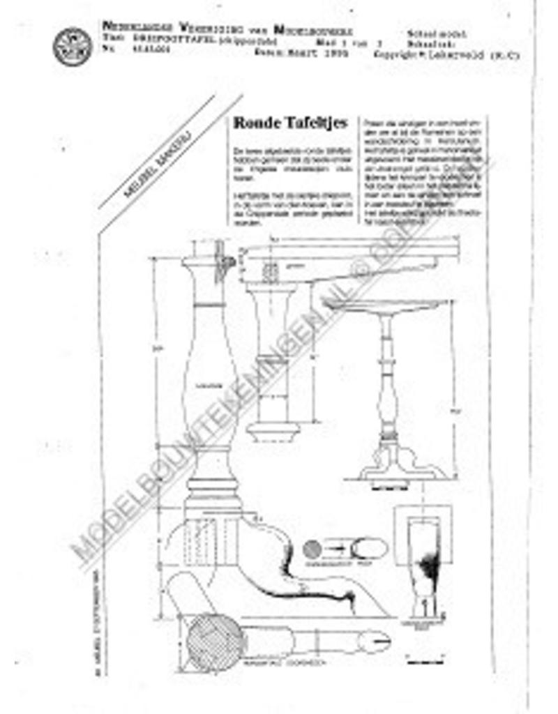 NVM 45.43.001 Chippendale driepoottafel