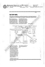 MBT Chippendale tip-toptafel - Bouwtekening Schaal 1 : N/A (45.43.005)