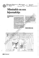 MBT Mimitafeltjes - Bouwtekening Schaal 1 : N/A (45.44.004)