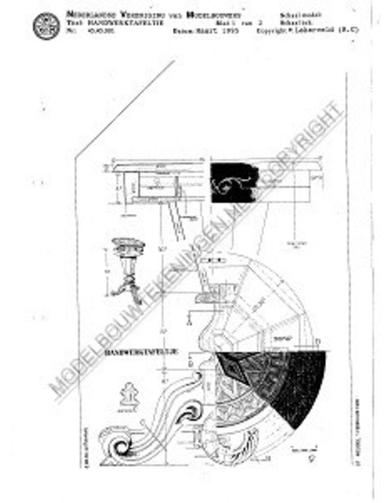 MBT Handwerktafeltje - Bouwtekening Schaal 1 : N/A (45.45.001)