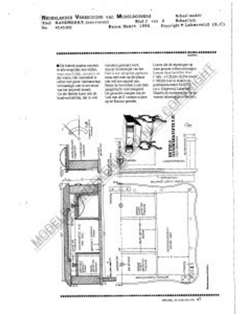 MBT Neo-rococo handwerktafeltje - Bouwtekening Schaal 1 : N/A (45.45.002)