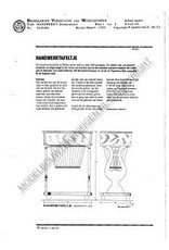 MBT Biedermeier handwerktafeltje - Bouwtekening Schaal 1 : N/A (45.45.003)