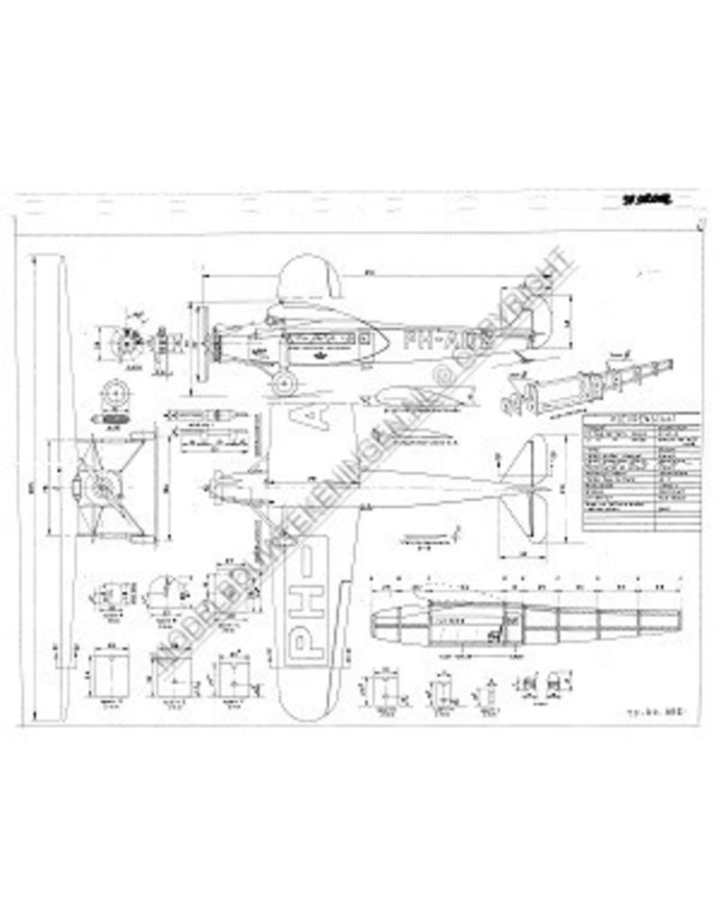 MBT Fokker FVIIa - Bouwtekening Schaal 1 : 50 (50.00.002)