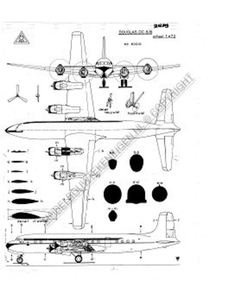 MBT Fokker F28 - Bouwtekening Schaal 1 : 100 (50.00.003)