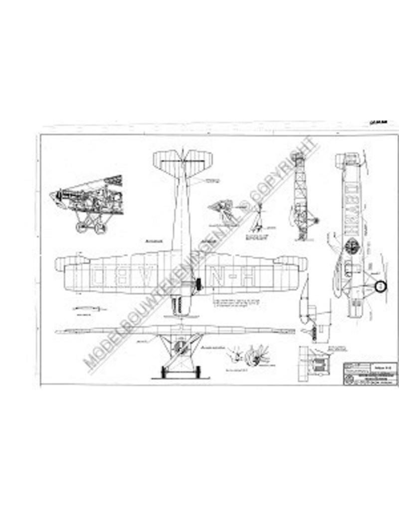 MBT Fokker FII - Bauzeichnung Maßstab 1 : 30 (50.00.006)