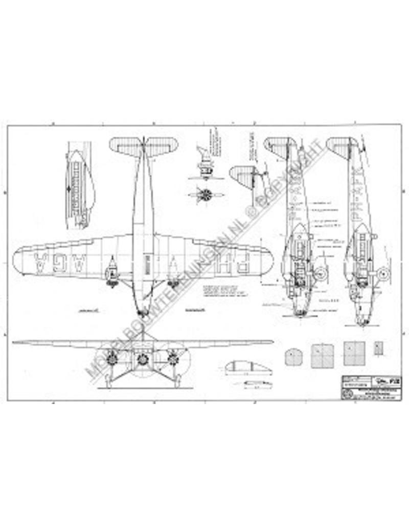 MBT Fokker FIX - Bauzeichnung Maßstab 1 : 50 (50.00.007)