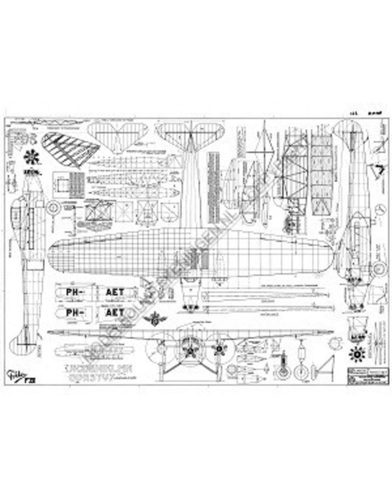 MBT Fokker FVIIb - Bouwtekening Schaal 1 : 50 (50.00.008)