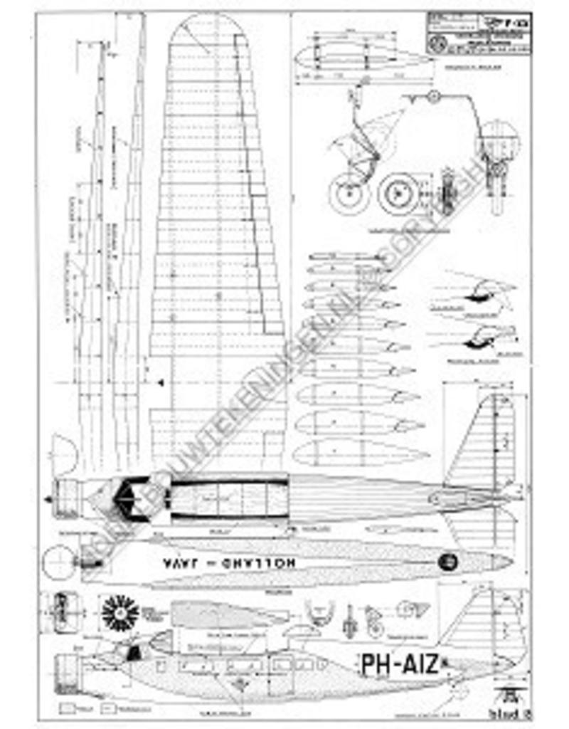 MBT Fokker FXX - Bouwtekening Schaal 1 : 30 (50.00.009)