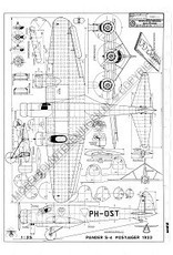 MBT Pander S-4 Postjager (1933) - Bouwtekening Schaal 1 : 35 (50.00.011)