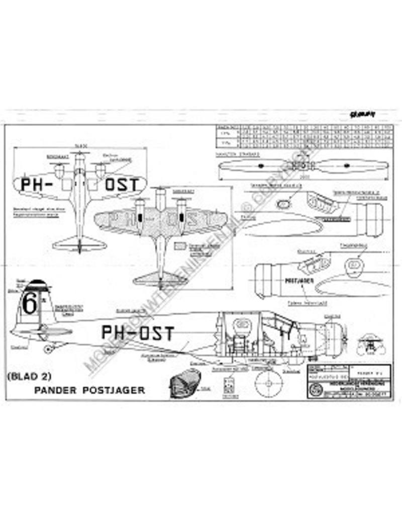 MBT Pander S-4 Postjager (1933) - Bauzeichnung Maßstab 1 : 35 (50.00.011)