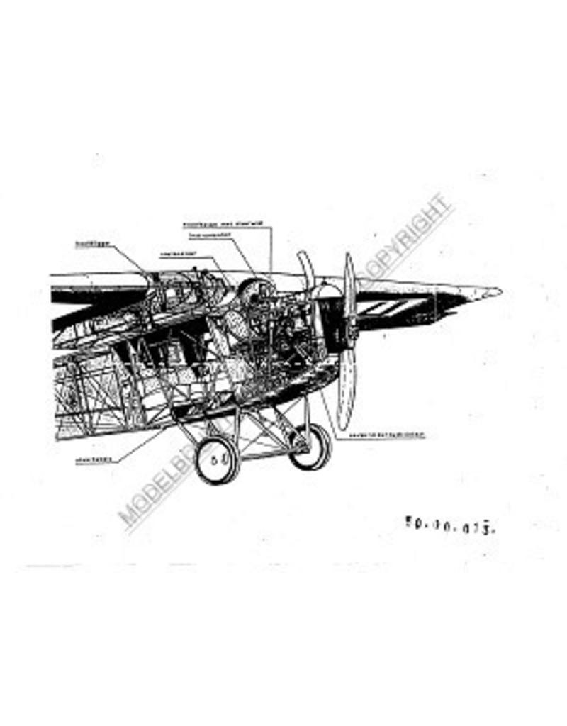 MBT Fokker FIII - Bouwtekening Schaal 1 : 30 (50.00.013)