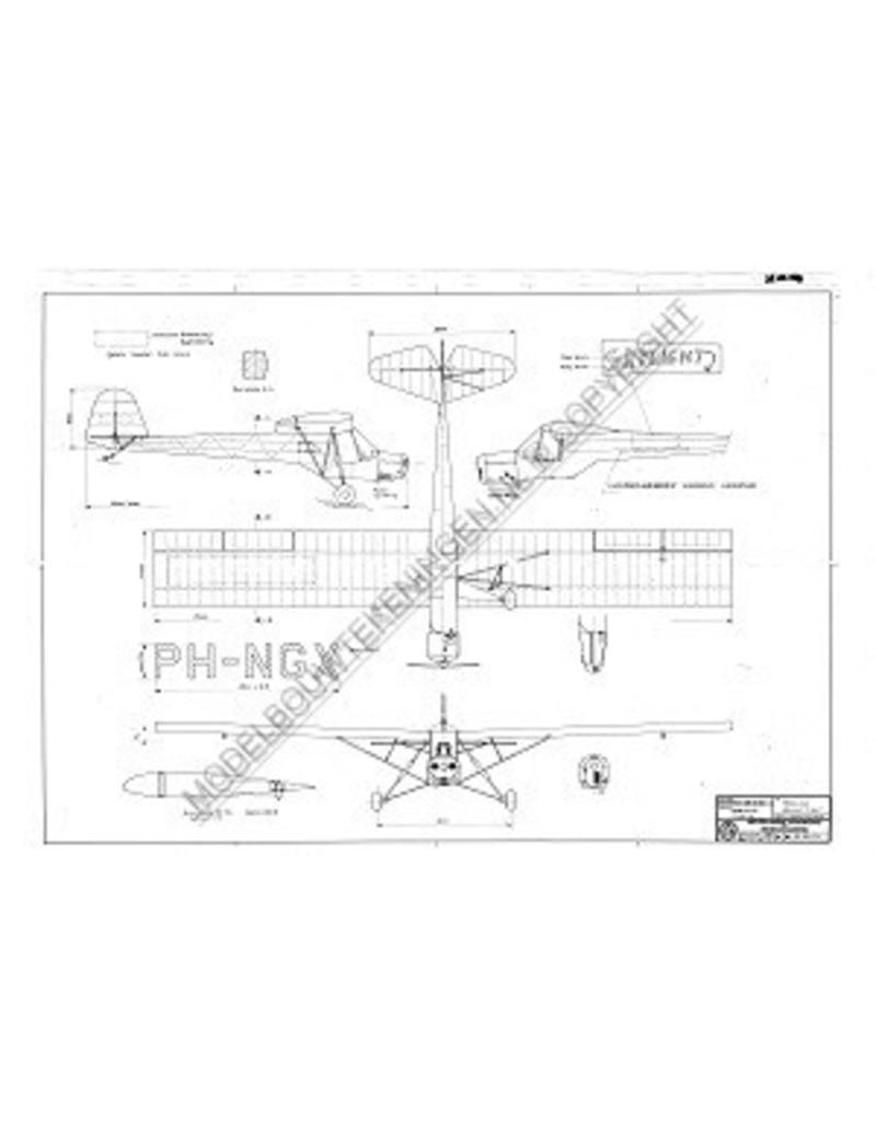MBT Holland Air HA-001 Libelle - Bauzeichnung Maßstab 1 : 25 (50.00.014)