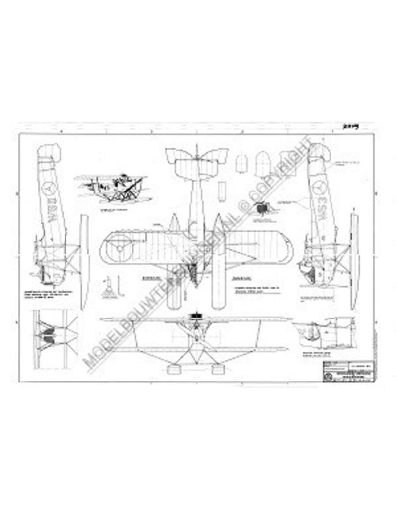 MBT Koolhoven FK 43 PH-CMD - Bouwtekening Schaal 1 : 20 (50.00.019)