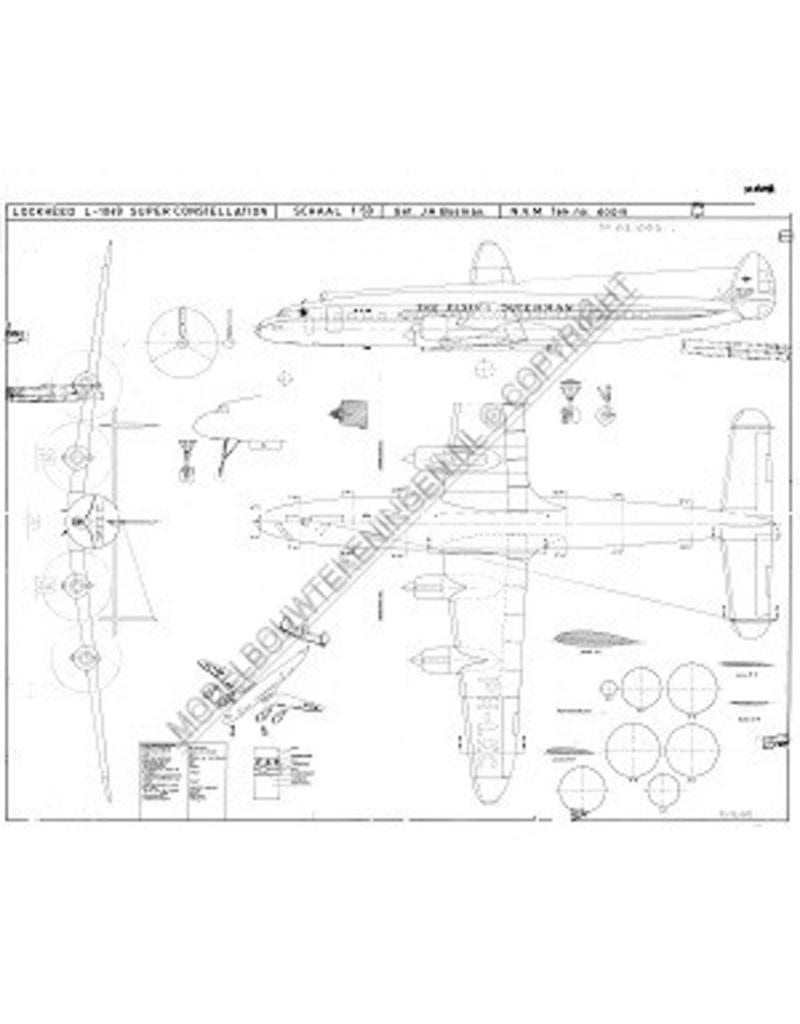 MBT Lockheed L1049 Super Constellation - Bauzeichnung Maßstab 1 : 50 (50.02.002)