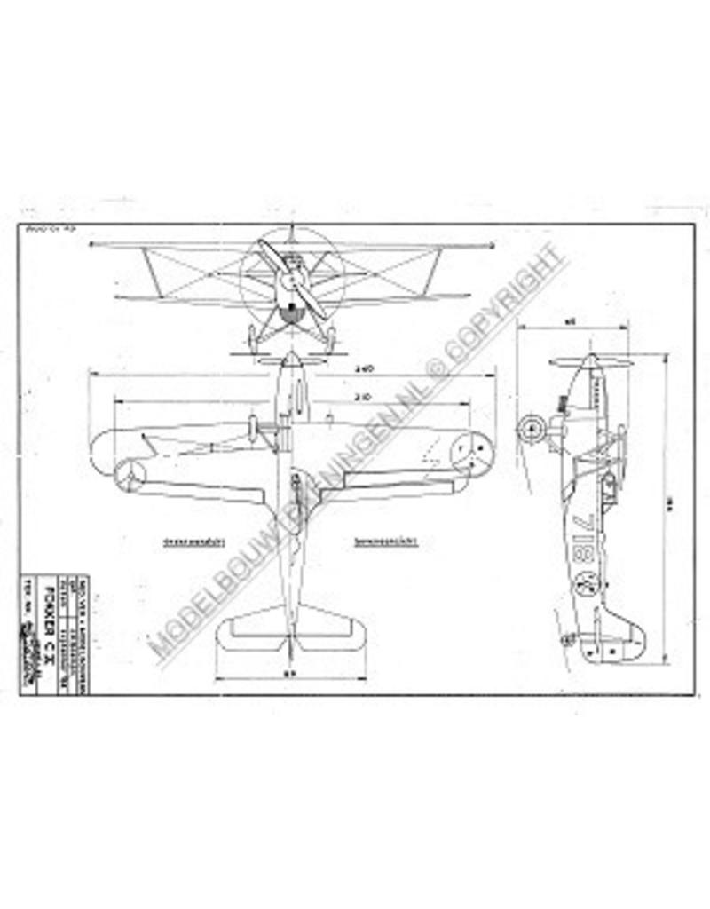 MBT Fokker C10 - Bouwtekening Schaal 1 : 50 (50.10.004)