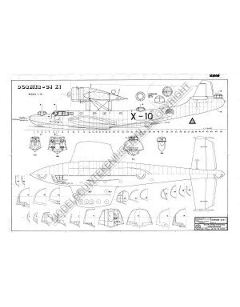 MBT Dornier 24K1 - Bouwtekening Schaal 1 : 30 (50.10.006)