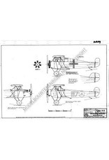 MBT Fokker S11 militärisches Schulflugzeug - Bauzeichnung Maßstab 1 : 25 (50.10.009)
