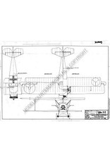 MBT Fokker S11 militair lesvliegtuig - Bouwtekening Schaal 1 : 25 (50.10.009)