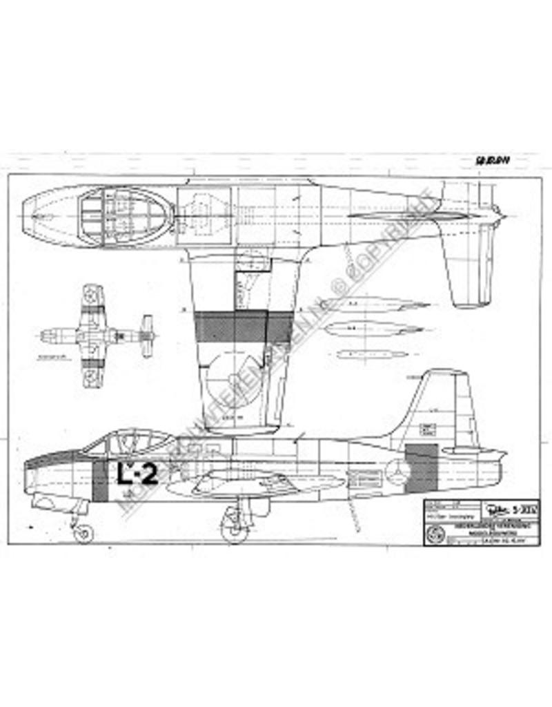 MBT Fokker S-XIV - Bauzeichnung Maßstab 1 : 25 (50.10.011)