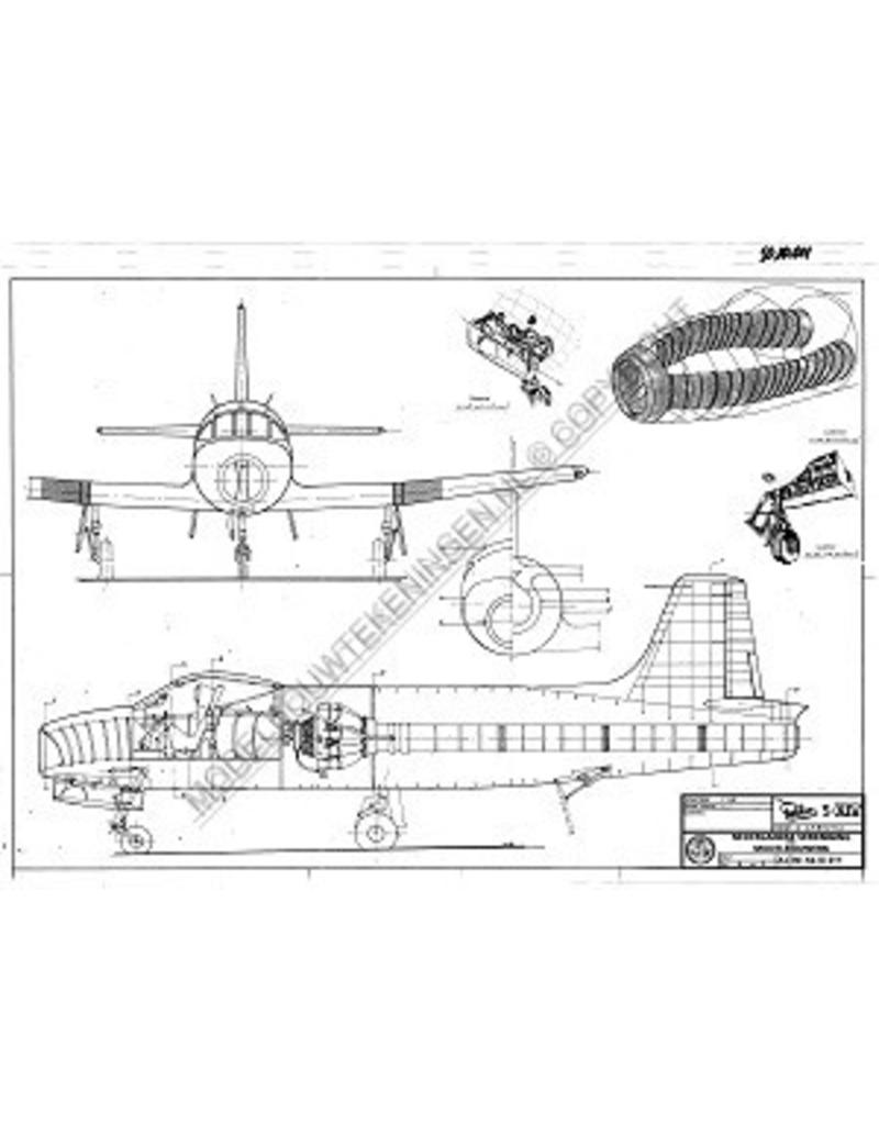 MBT Fokker S-XIV - Bauzeichnung Maßstab 1 : 25 (50.10.011)