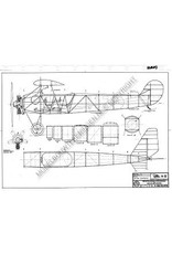 MBT Fokker S-IV, lesvliegtuig - Bouwtekening Schaal 1 : 16 (50.10.013)