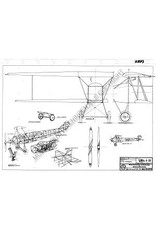 MBT Fokker S-IV, Schulflugzeug - Bauzeichnung Maßstab 1 : 16 (50.10.013)