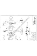 MBT Gloster Meteor MK-8 - Bouwtekening Schaal 1 : 40 (50.11.003)