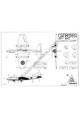 MBT English Electric Canberra - Bauplan Maßstab 1 : 72 (50.11.004)