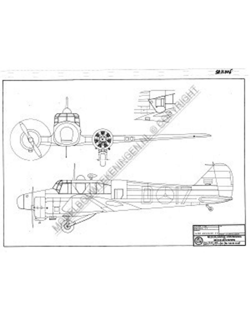 MBT Avro-Anson - Bauzeichnung Maßstab 1 : 25 (50.11.016)