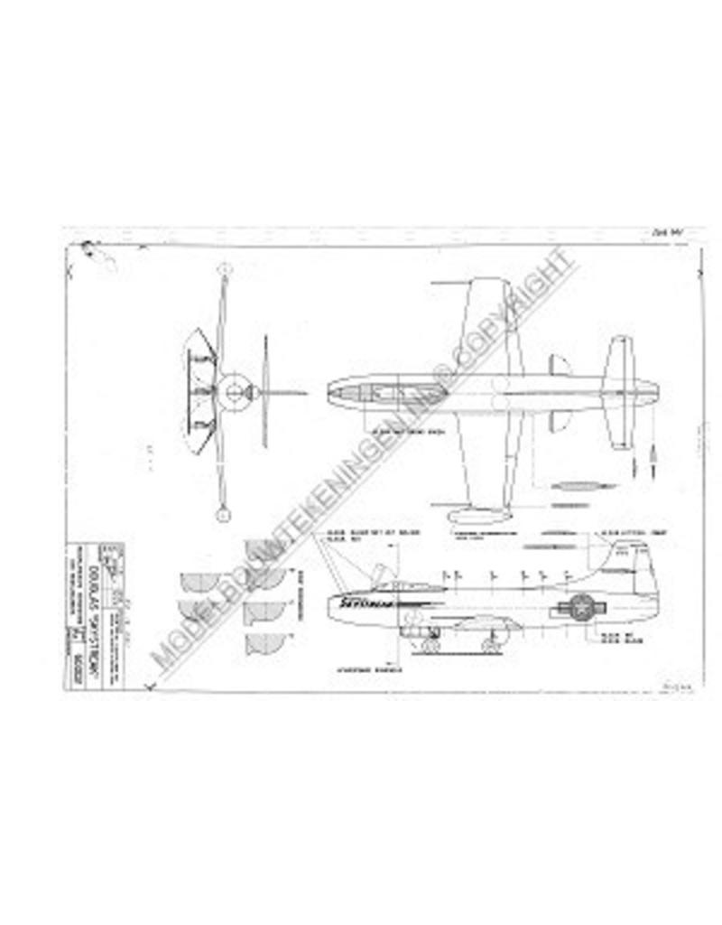 MBT Douglas Skystreak - Bouwtekening Schaal 1 : 25 (50.12.001)