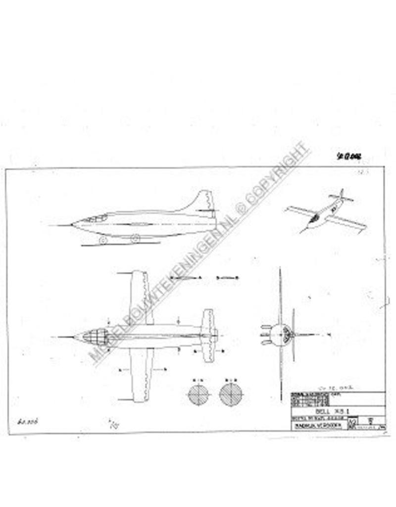 MBT Bell XS-1 - Bouwtekening Schaal 1 : 40 (50.12.002)