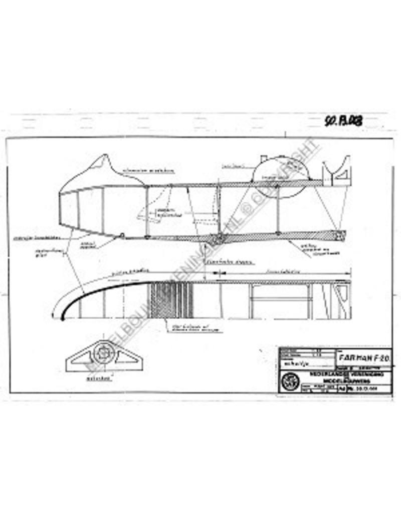 MBT Farman F20 - Bauzeichnung Maßstab 1 : 20 (50.13.003)