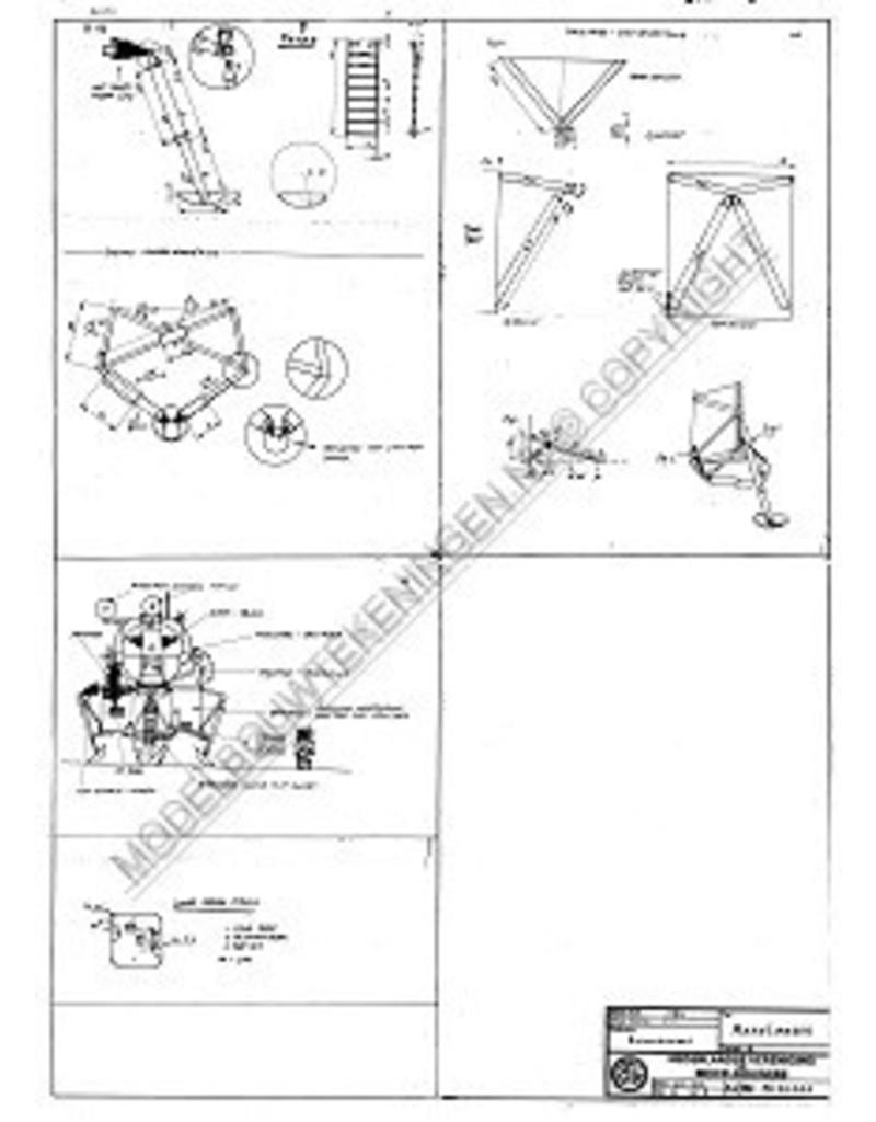 MBT Mondlander Lunar Module - Bauzeichnung Maßstab 1 : N/A (50.20.003)