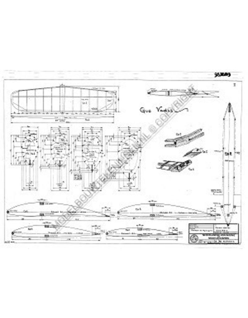 MBT Zweefmodel "Quo Vadis" - Bouwtekening Schaal 1 : 4 (50.80.003)