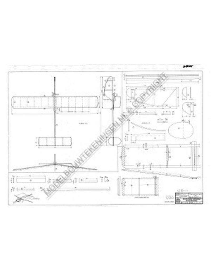 MBT Zweefvliegtuig "De Vink" - Bouwtekening Schaal 1 : N/A (50.80.005)