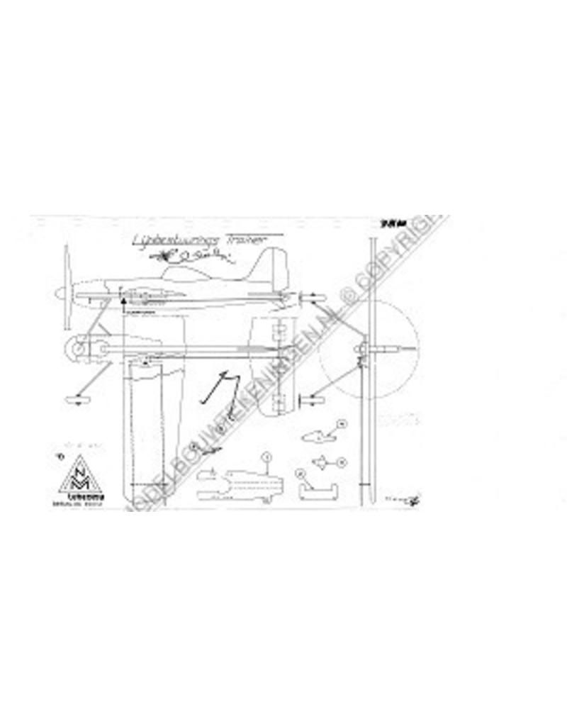 MBT Motormodel "BeeBob" voor lijnbesturing - Bouwtekening Schaal 1 : N/A (50.81.001)