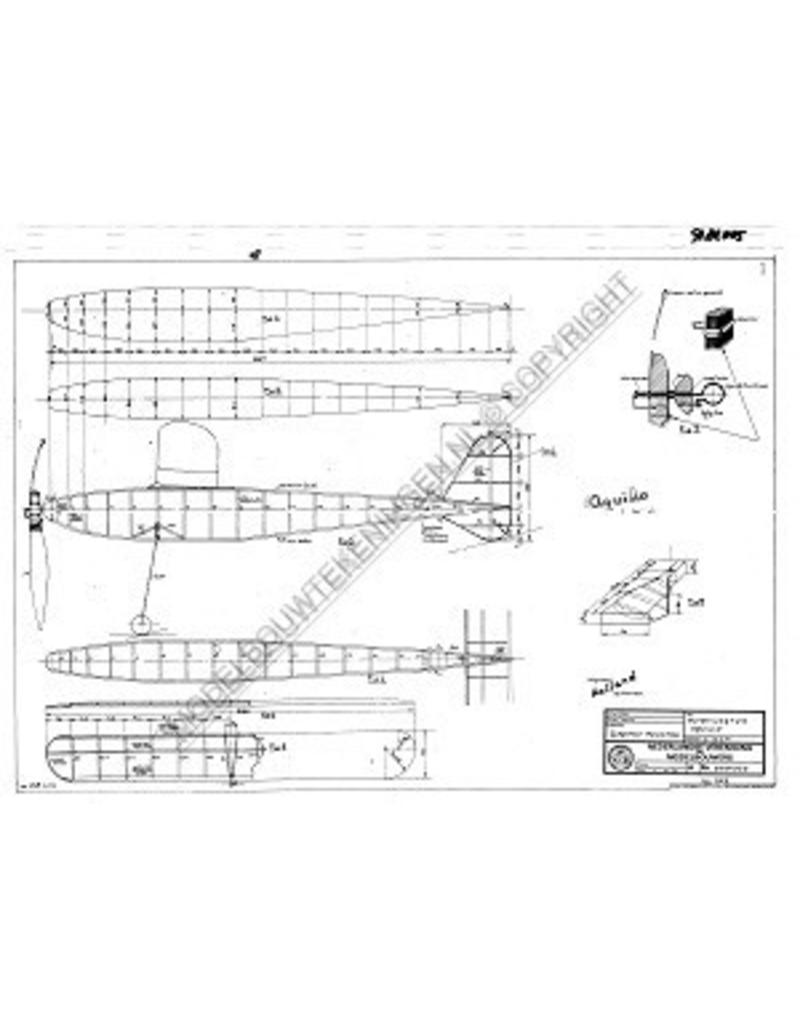 MBT Motorflugzeug "Aquillo" - Bauzeichnung Maßstab 1 : N/A (50.81.005)