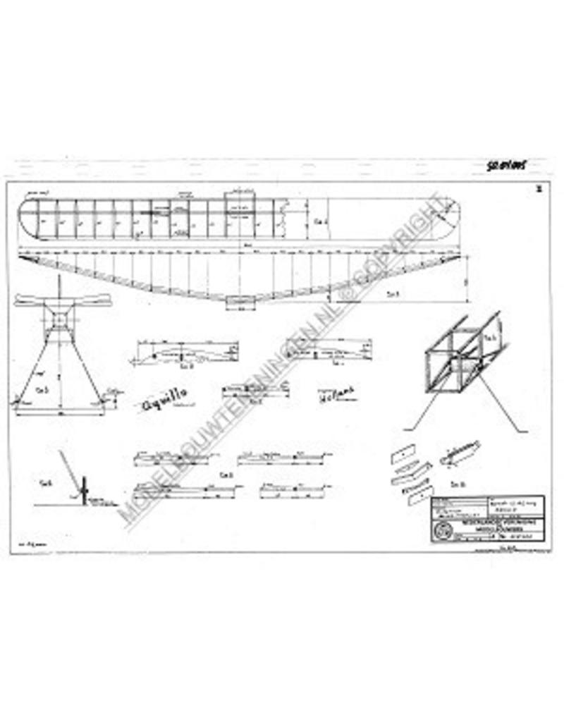 MBT Motorvliegtuig "Aquillo" - Bouwtekening Schaal 1 : N/A (50.81.005)