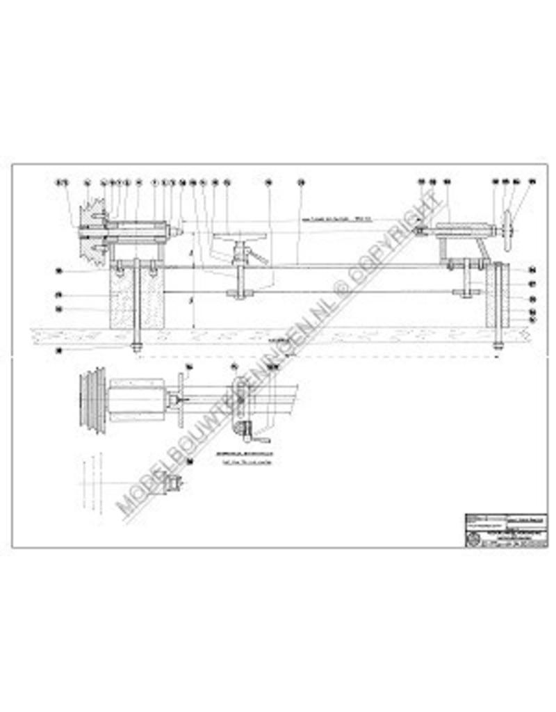 MBT Houtdraaibankje - Bouwtekening Schaal 1 : XX (80.00.002)