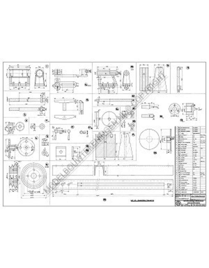 MBT Houtdraaibankje - Bouwtekening Schaal 1 : XX (80.00.002)