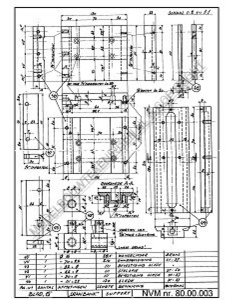 MBT Draaibank - Bouwtekening Schaal 1 : XX (80.00.003)