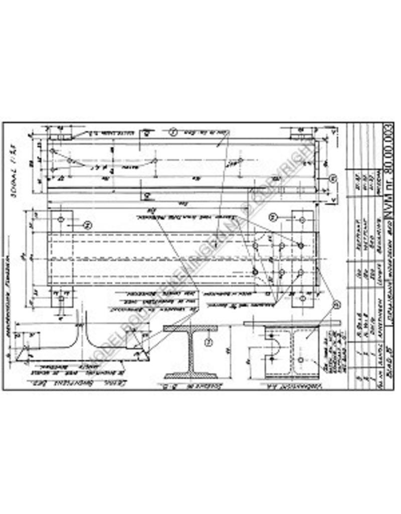 MBT Draaibank - Bouwtekening Schaal 1 : XX (80.00.003)