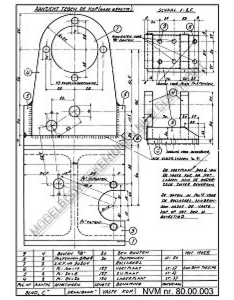 MBT Draaibank - Bouwtekening Schaal 1 : XX (80.00.003)