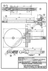 MBT Hulpmiddelen voor Boy-draaibank - Bouwtekening Schaal 1 : XX (80.00.007)