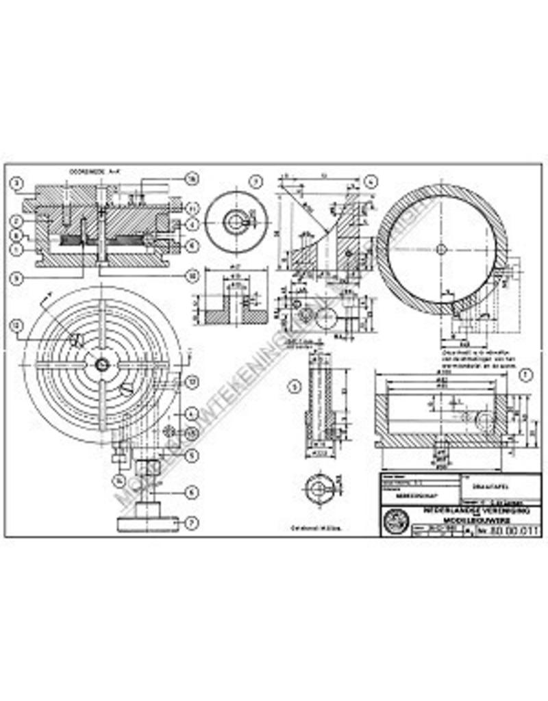 MBT Draaitafel - Bouwtekening Schaal 1 : XX (80.00.011)