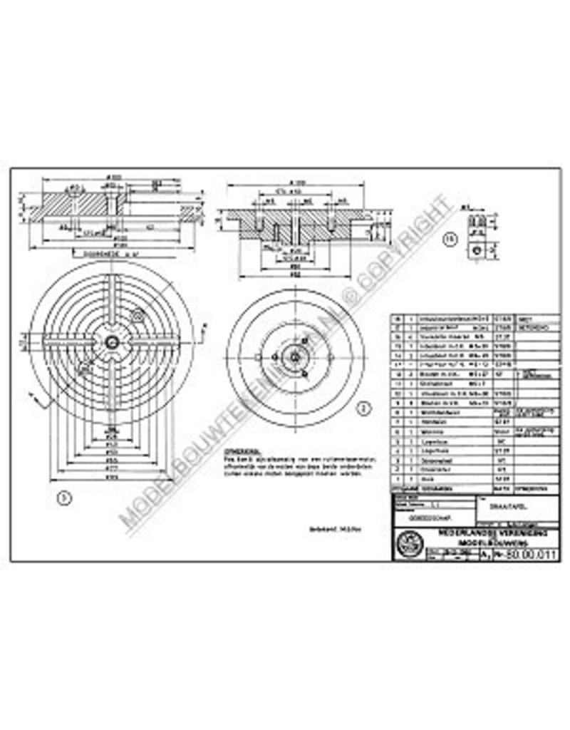 MBT Draaitafel - Bouwtekening Schaal 1 : XX (80.00.011)