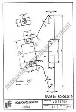 MBT Revolver draaibank - Bouwtekening Schaal 1 : XX (80.00.019)
